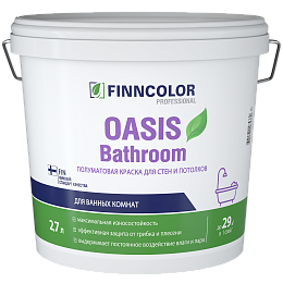 Краска для влаж. помещений OASIS BATHROOM п/мат